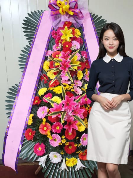 수원 더 아리엘 3단화환 기본형