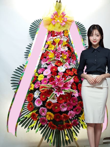 수원 더 아리엘 3단화환 고급형